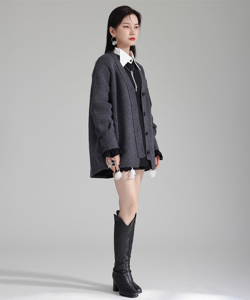Rib Knit Cardigan